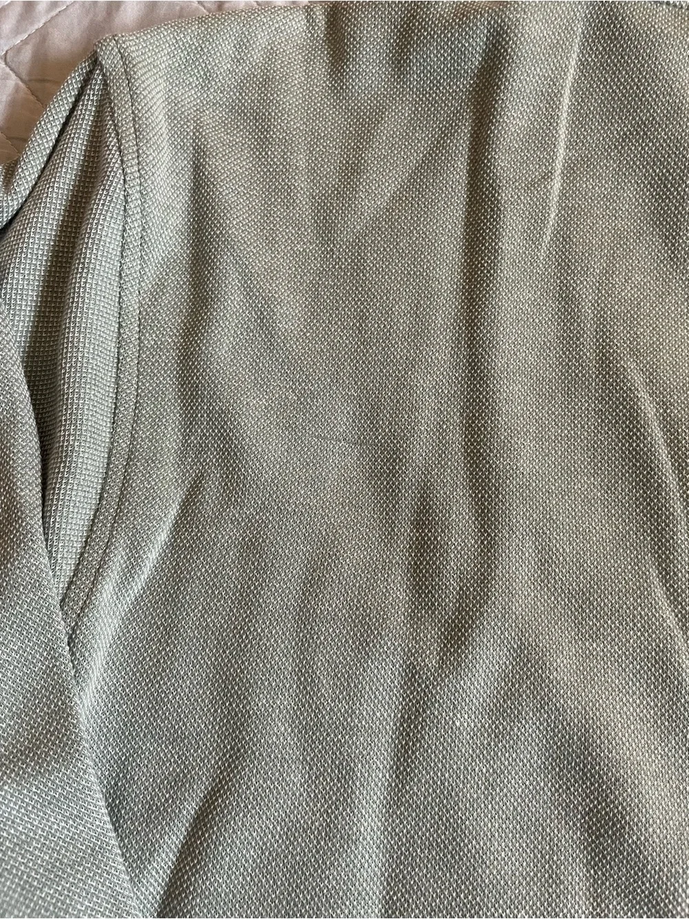 J. CREW FACTORY Performance bird's-eye quarter-zip in Heather Green Size L $110